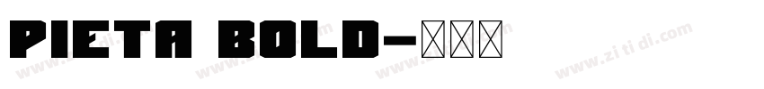 Pieta Bold字体转换